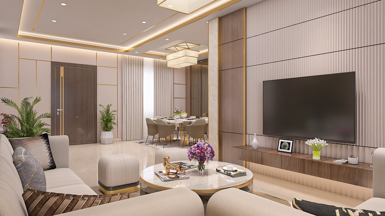 Ultra-Modern Living Room Suite